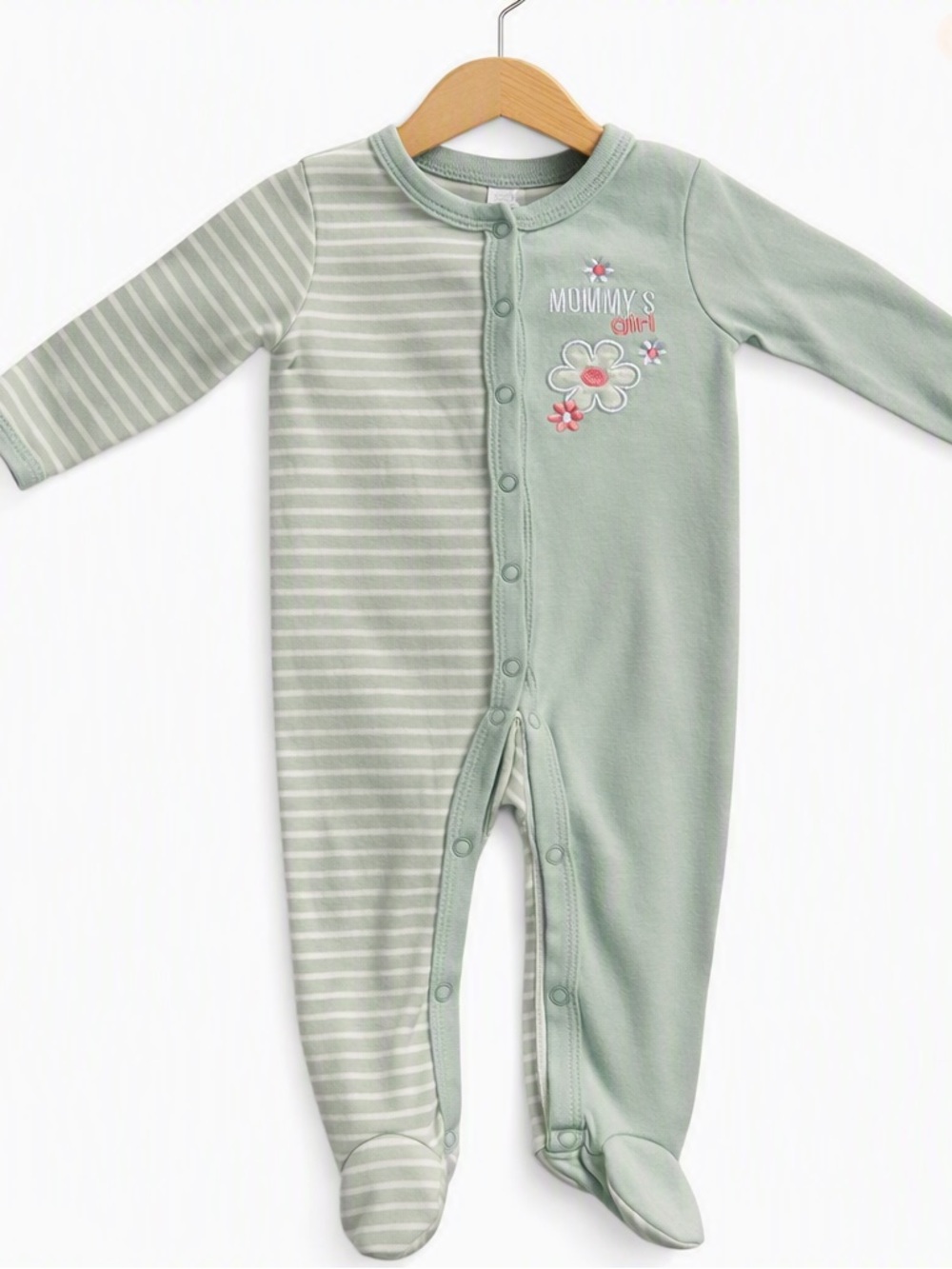 10/$15 Minimi Green Baby Girl Pajamas